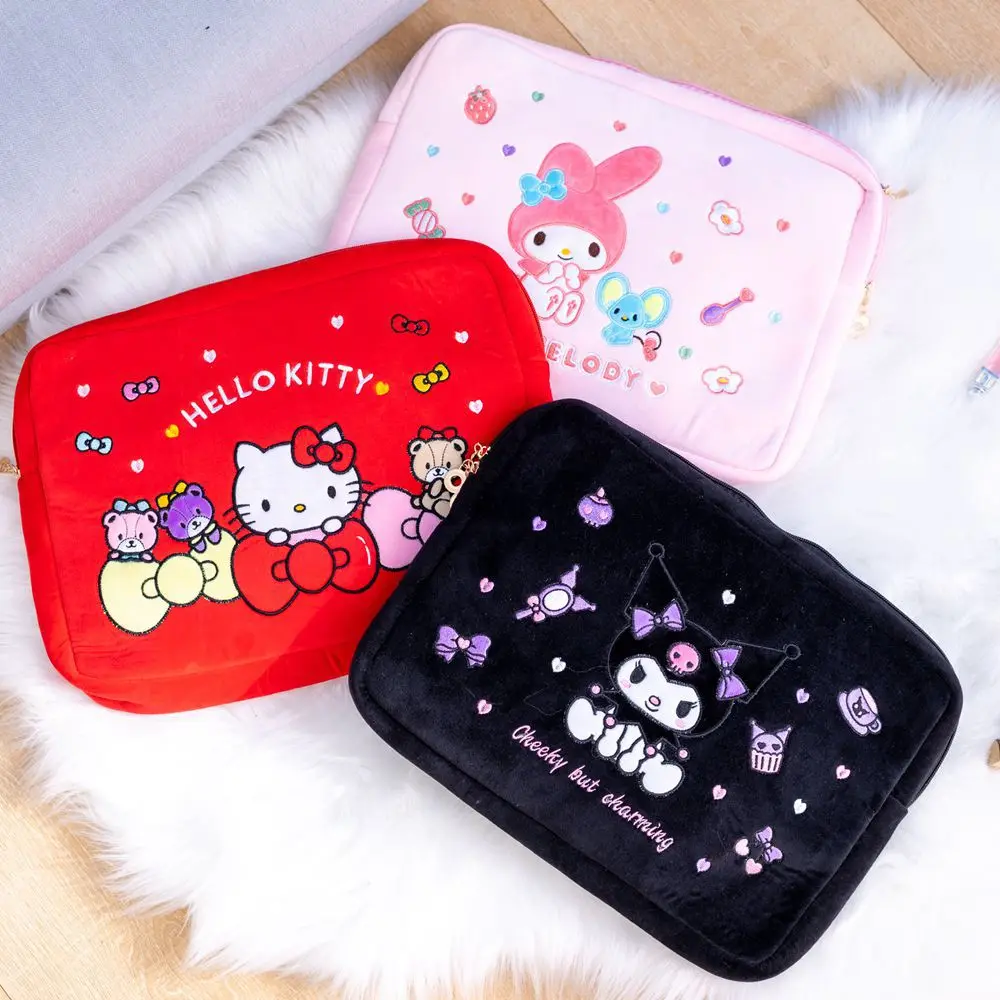 Kuromi Hello Kitty Cartoon Plush Laptop Tablet Sleeve Bag for iPad Air 4  Ipad Pro 9.7 10.8 13 14.5 15 inch Inner Case Bag