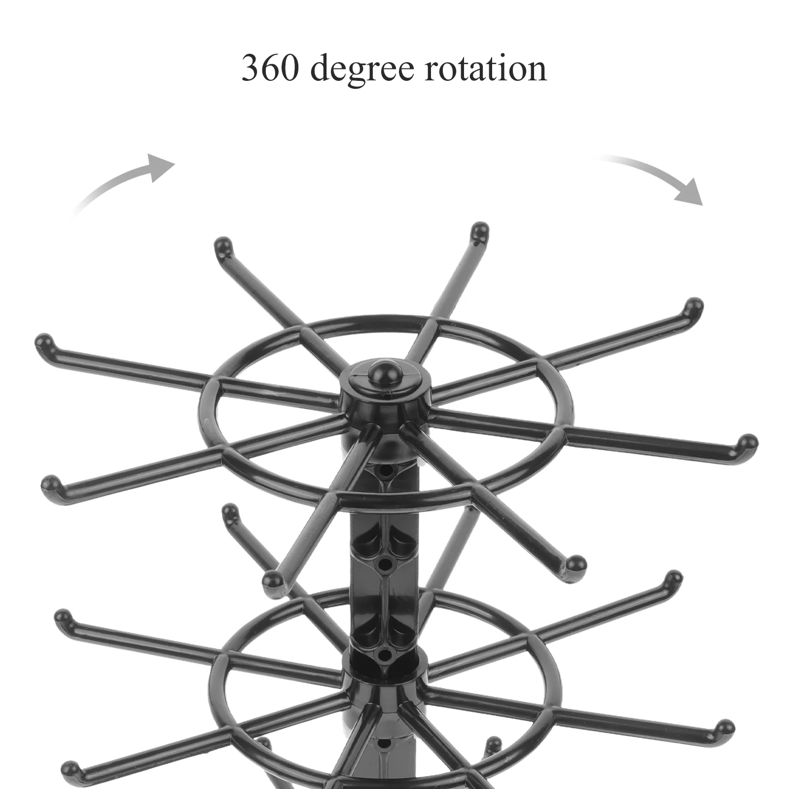 Jewelry Storage Rack Lanyards Holder Earrings Display Plastic Organizer Tabletop Man Stands