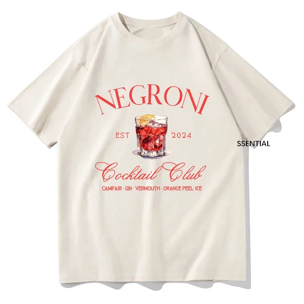 Negroni Social Club T Shirts Fashion Men/Women Clothing Harajuku Vintage Tshirt Unisex Streetwear Cotton Tops Graphic T-Shirts