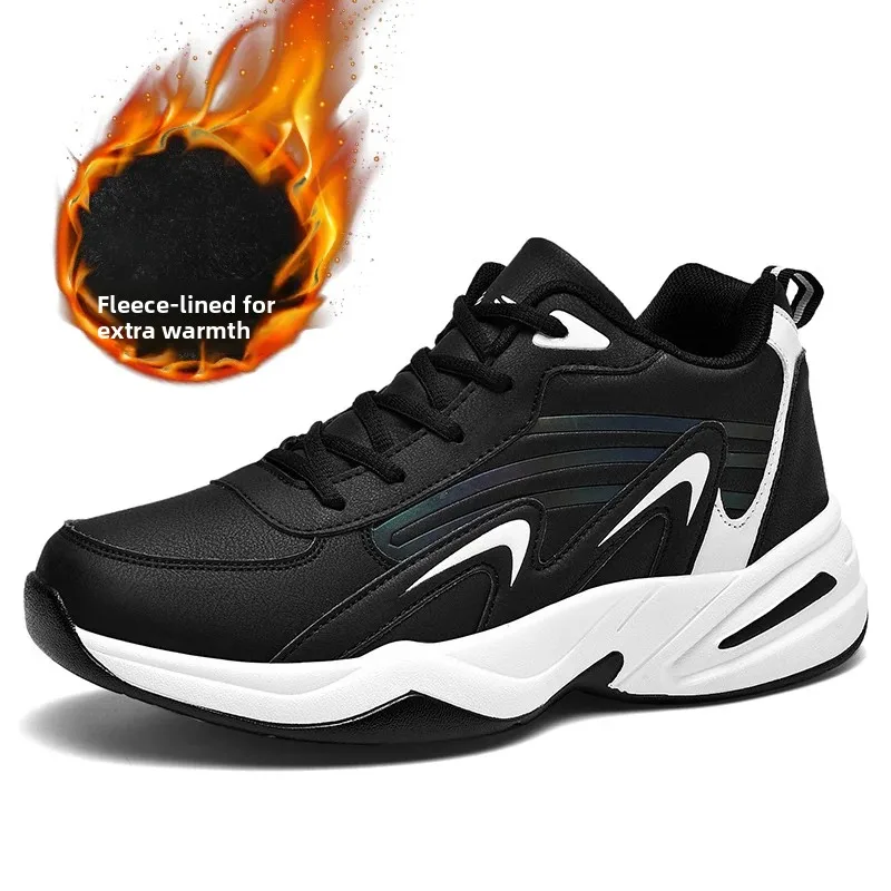 

Winter Men's Sports Shoes with Cotton Lining, Casual Shoes, Spring and Autumn Outdoor Running Shoes, Training Shoes,Sports Shoes