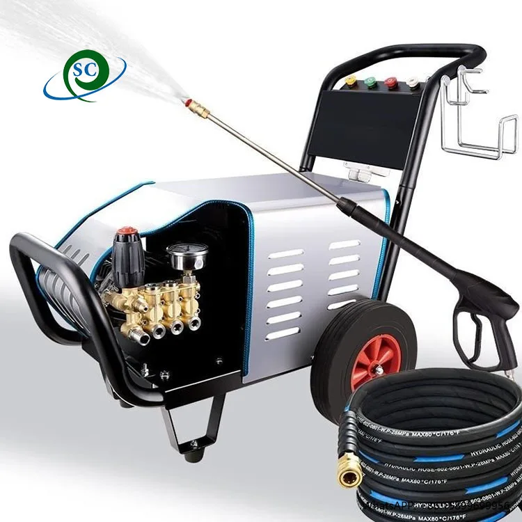 Limpiador de alta presión, máquina de lavado de coches de 200 Bar, Hidrolavadora/250 Bar, 2000W, lavadora de coches eléctrica portátil de alta presión