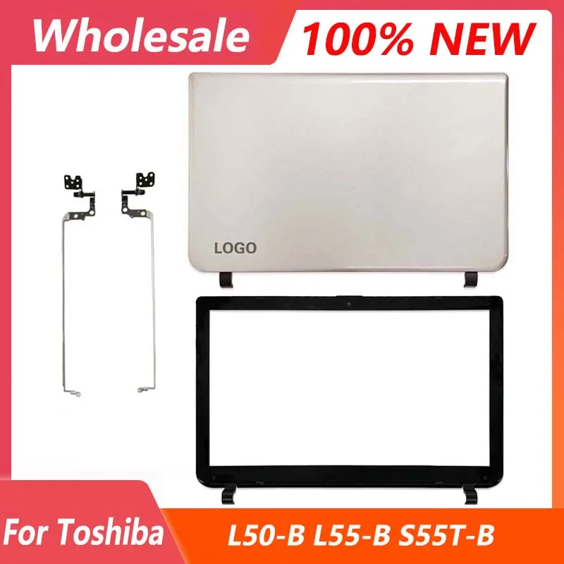 New Laptop Case For Toshiba Satellite L50 L55 L50-B L55-B L55D-B L55T-B S55T-B  LCD Back Cover Front Bezel Hinges Non Touch