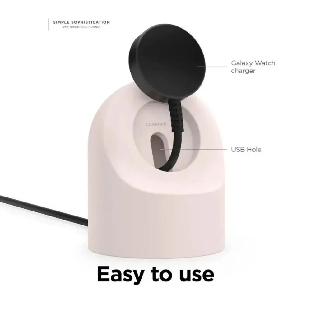 Silicone Charging Seat Storage Seat For Samsung Galaxy Watch 8/7/6/5/4 40mm 44mm Ultra 2025 Charging Stand Watch 8 Classic 46mm image 4