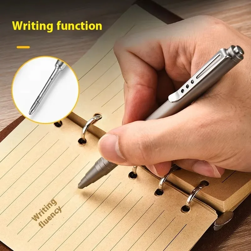TC4 Titanium Alloy EDC Pen Lightweight Portable Tactical Pen for Outdoor Hiking Camping Travel Business - view 4