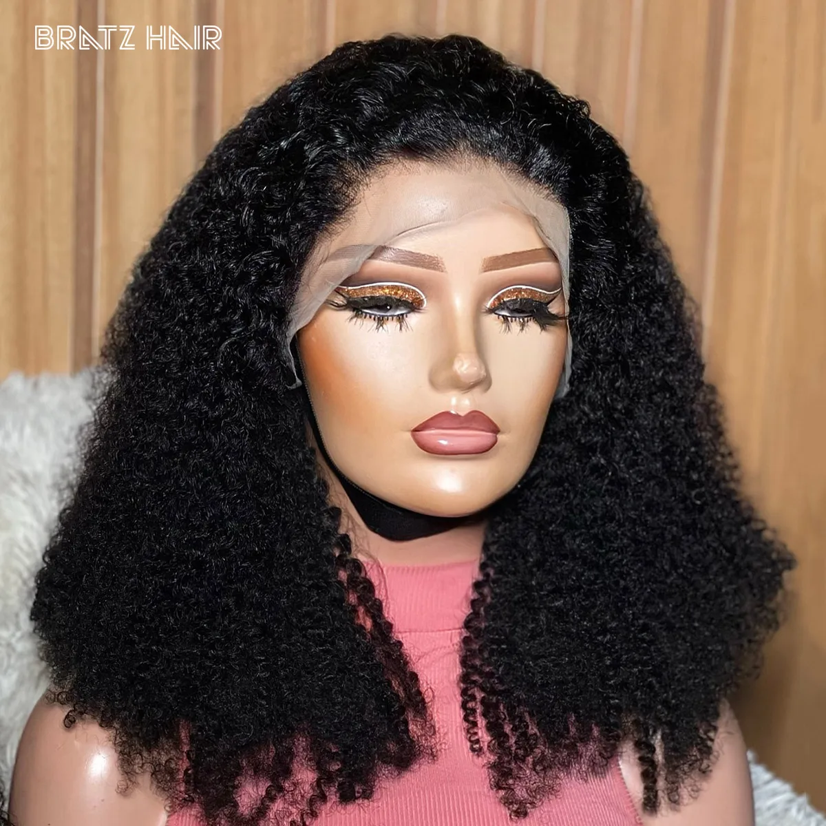 

Double Drawn Pixie Curl Human Hair Wig Pre Plucked 13x4 Full Frontal Kinky Curly Wig for Woman 4x4 Glueless Wig Ready to Wear