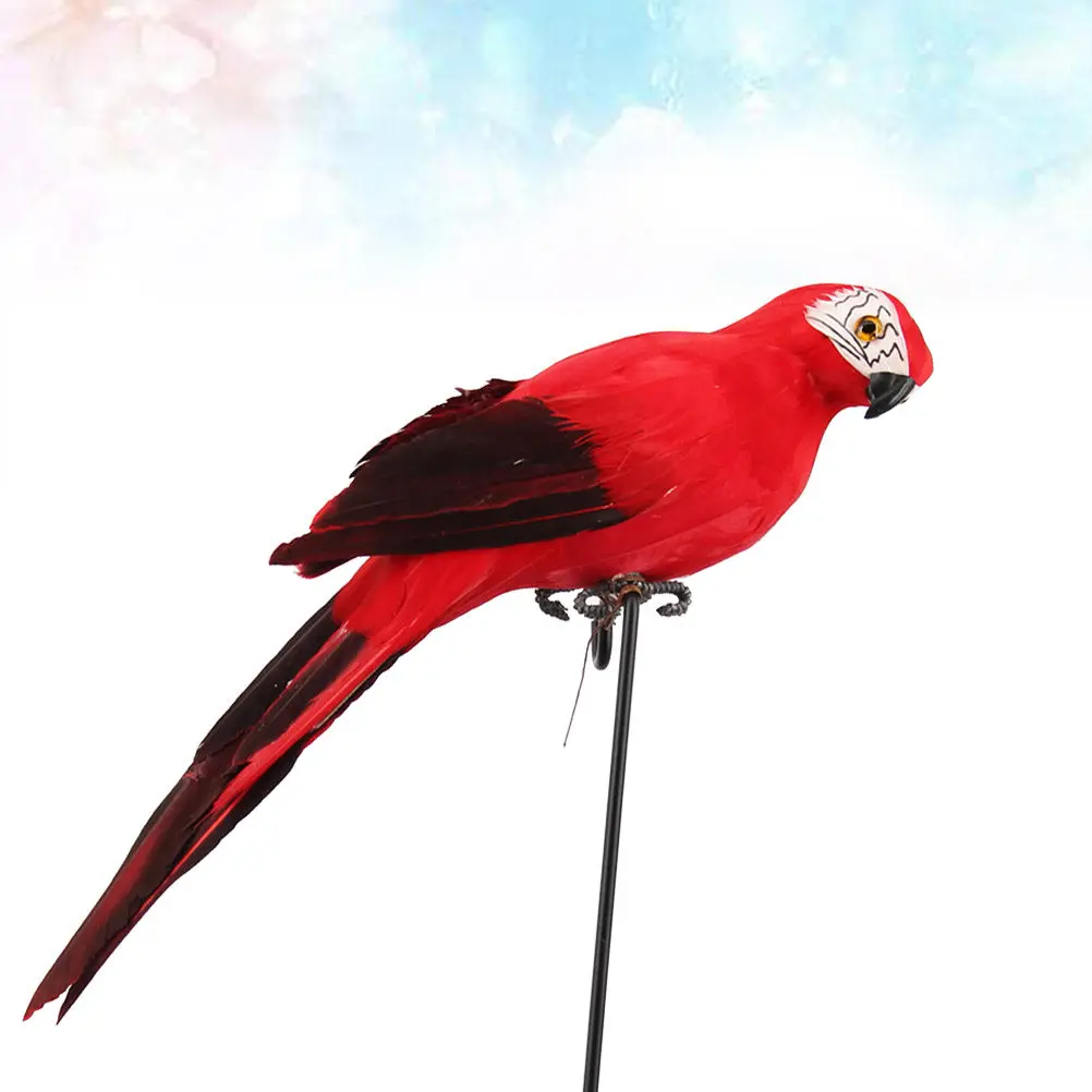 

Декоративная статуэтка попугая 25 см, реалистичная имитация перьев, для сада, дома, улицы, гостиной, прихожей, прикроватная, подарок