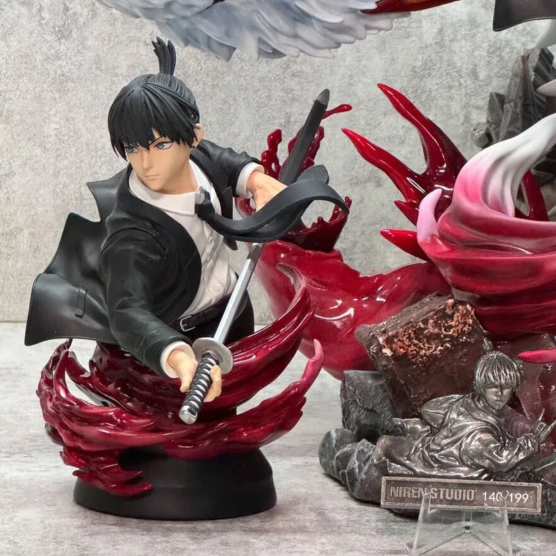 Niren Studio Chainsaw Man Hayakawa Aki With LED 1/6 Resin Statue