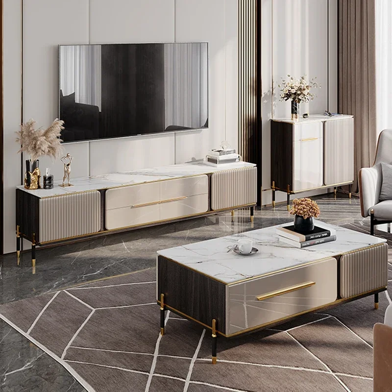 Modern Living Room Furniture Storage Tv Stand Table Entertainment Center Design Cabinet Nordic Mueble Para Tv Luxury Corner JGY image 3
