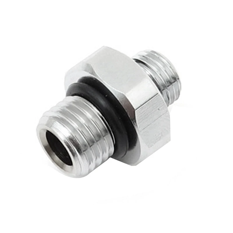 2X 7/16-20UNF To 3/8-24UNF Threaded Male Quick Adapter Diving Computer Watch High And Low Pressure Adapter