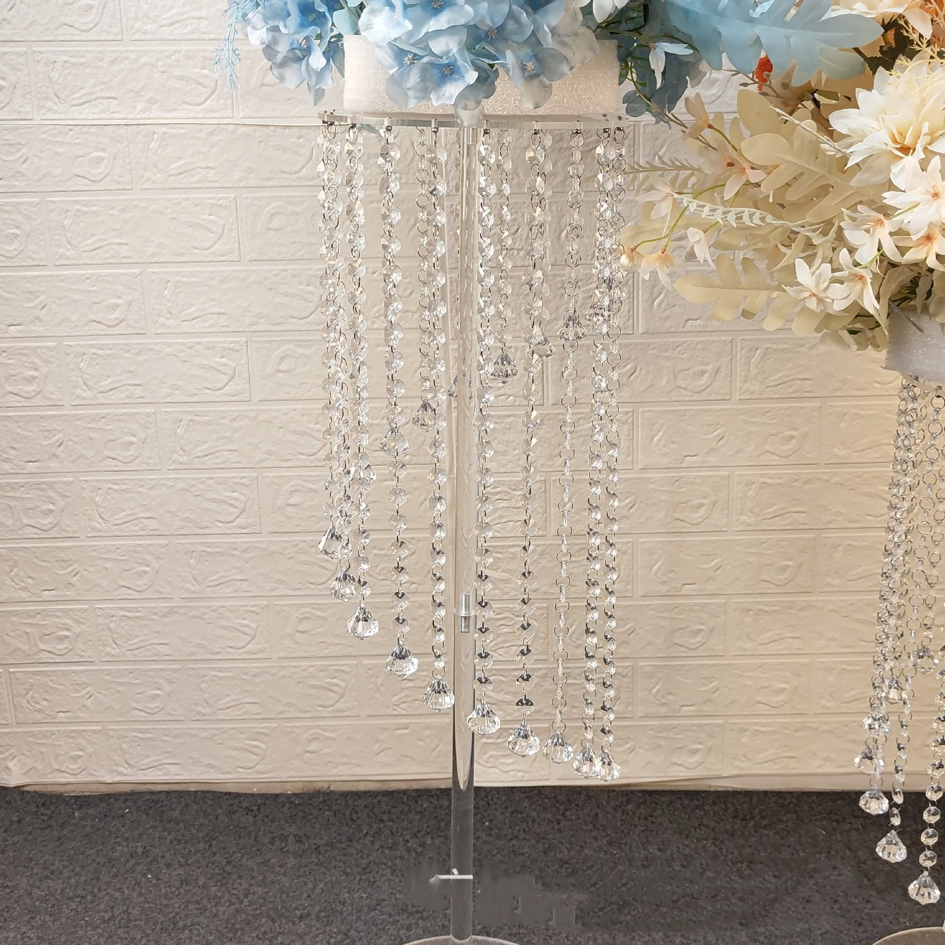 Clear Flower Stand Road Lead Wedding Table Centerpieces Event Party Vases Home Hotel Decoration