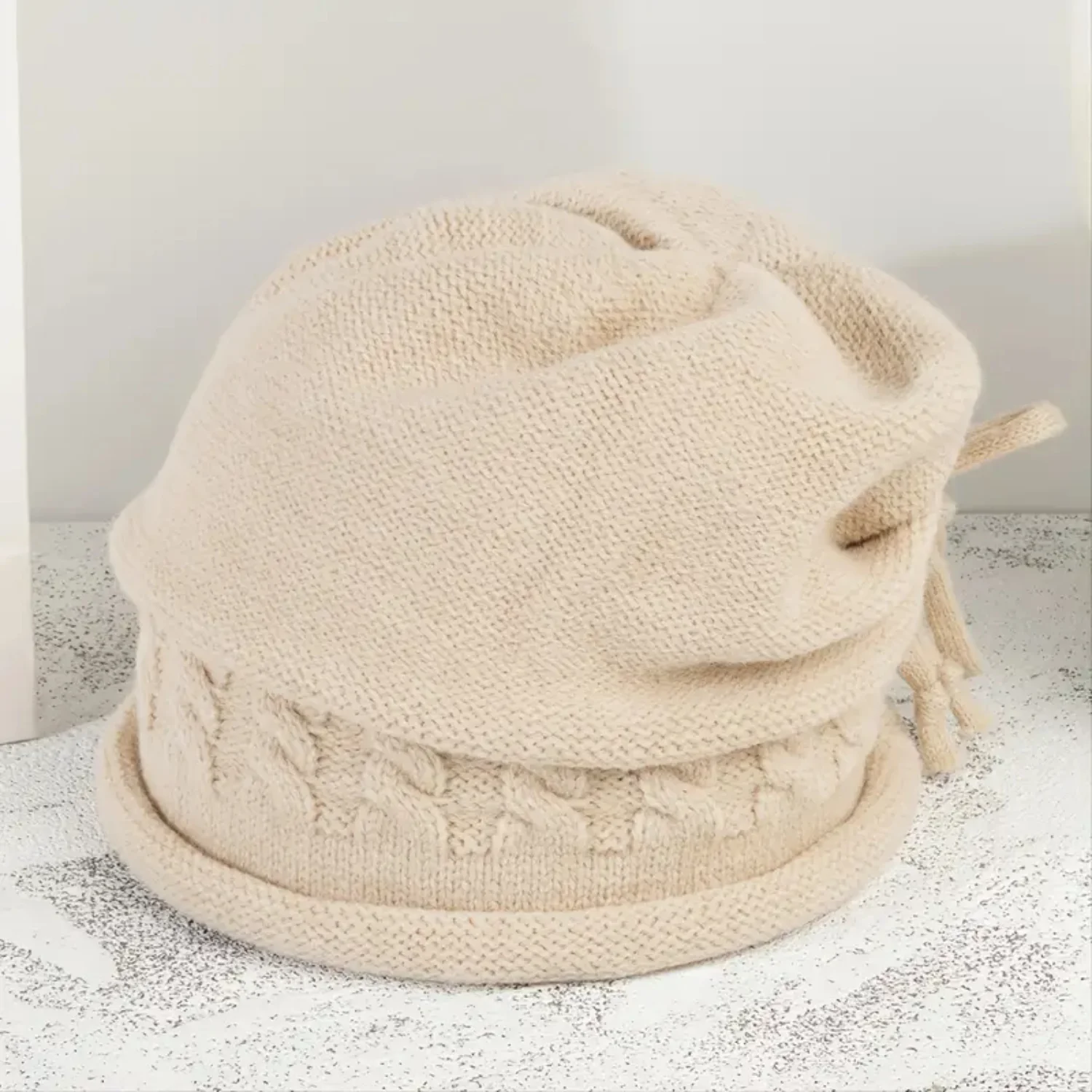 Fashion Comfortable Hats Wool Knitted Warm Hats Autumn And Winter Bonnets silk Bonet Hair drying vonnet Silk bonnet for hair Hat