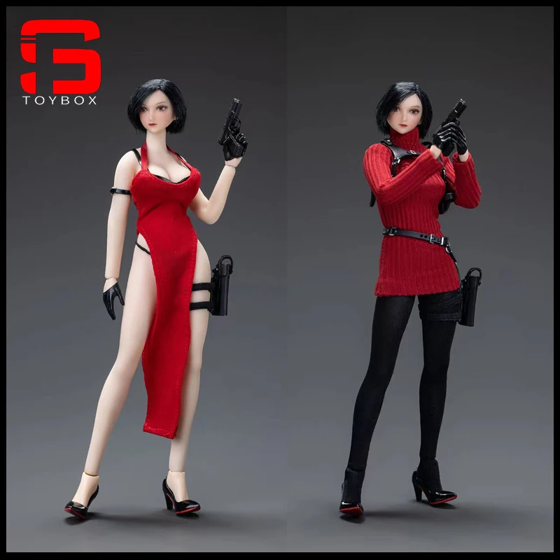 

【2024 Q2】cdtoys cd065 1/12 Scale Ada Wong Red Dress Set Clothes Model Fit 6-inch Female Soldier Action Figure Body