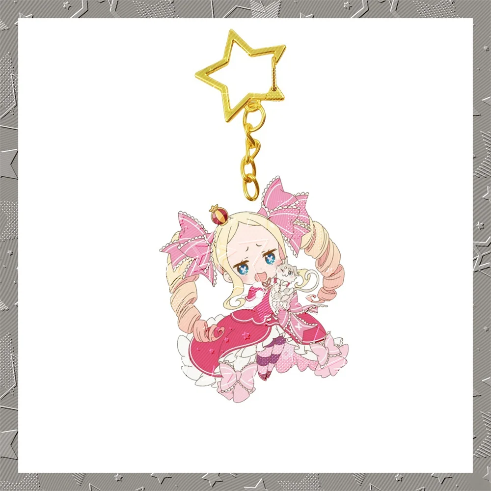 6CM New Anime Re:ZERO -Starting Life in Another World Acrylic Stand Keychain Cosplay Characters Ornament Accessories Good Gift