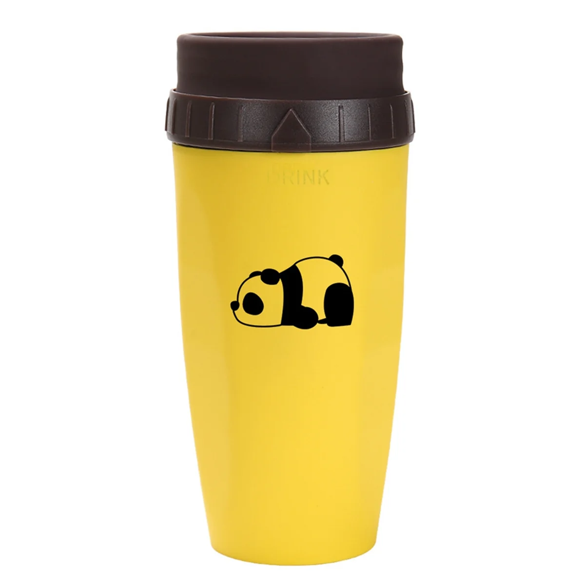 

French Twist Cup, Cold Drink Coffee Juice Cup, Portable Plastic Insulation, Coffee Straw Cup Panda