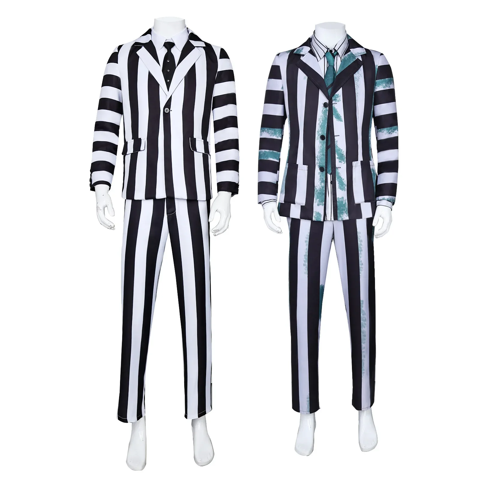 

Archmage of the Underworld Lydia Cosplay Striped Suit Halloween Suit Striped Suit Machine Washable