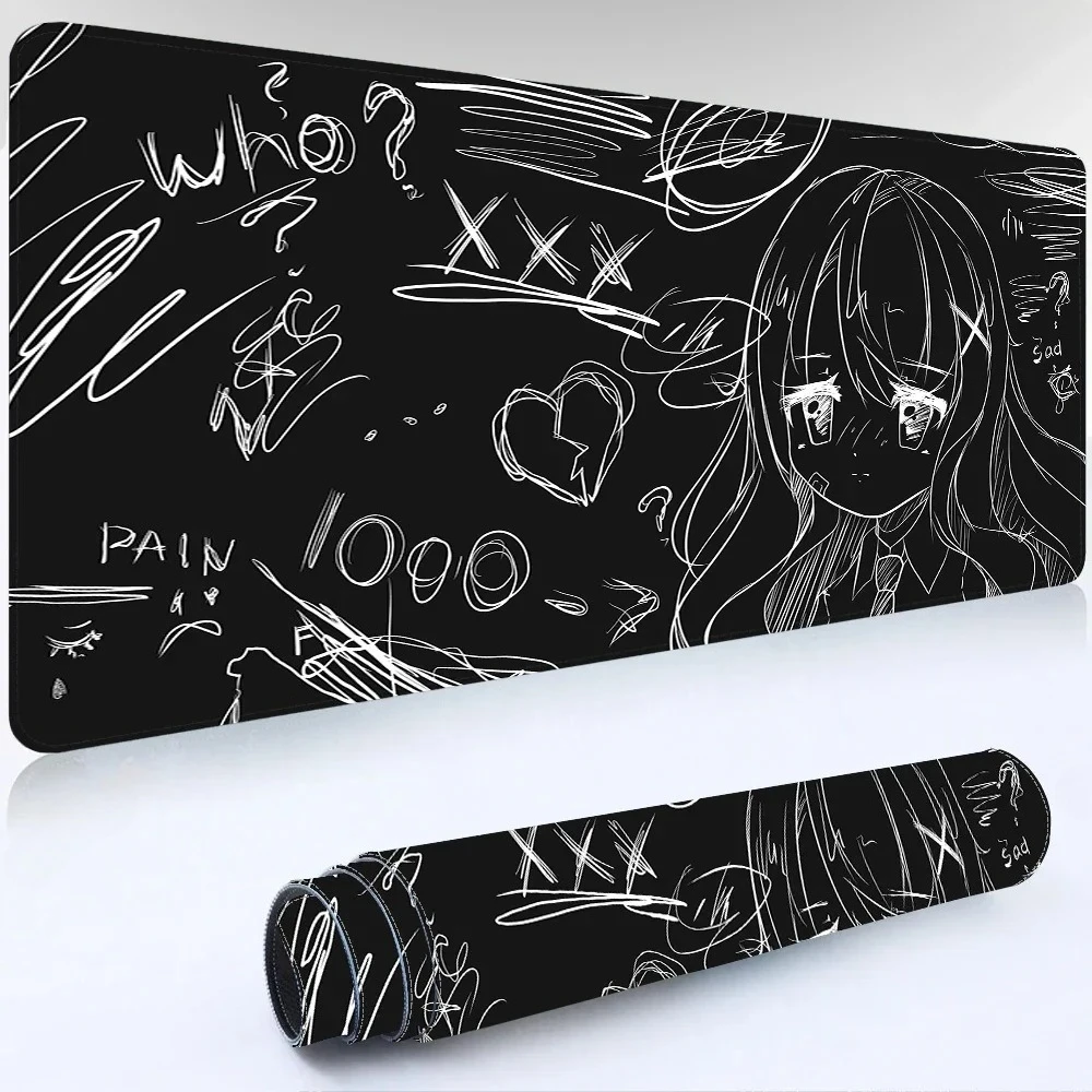pc Mousepad Kawaii Desk Mat Anime Mouse Mat Kawaii Gaming Pad on The Table Setup Gamer Accessories Keyboard Mat Mouse Rug Carpet