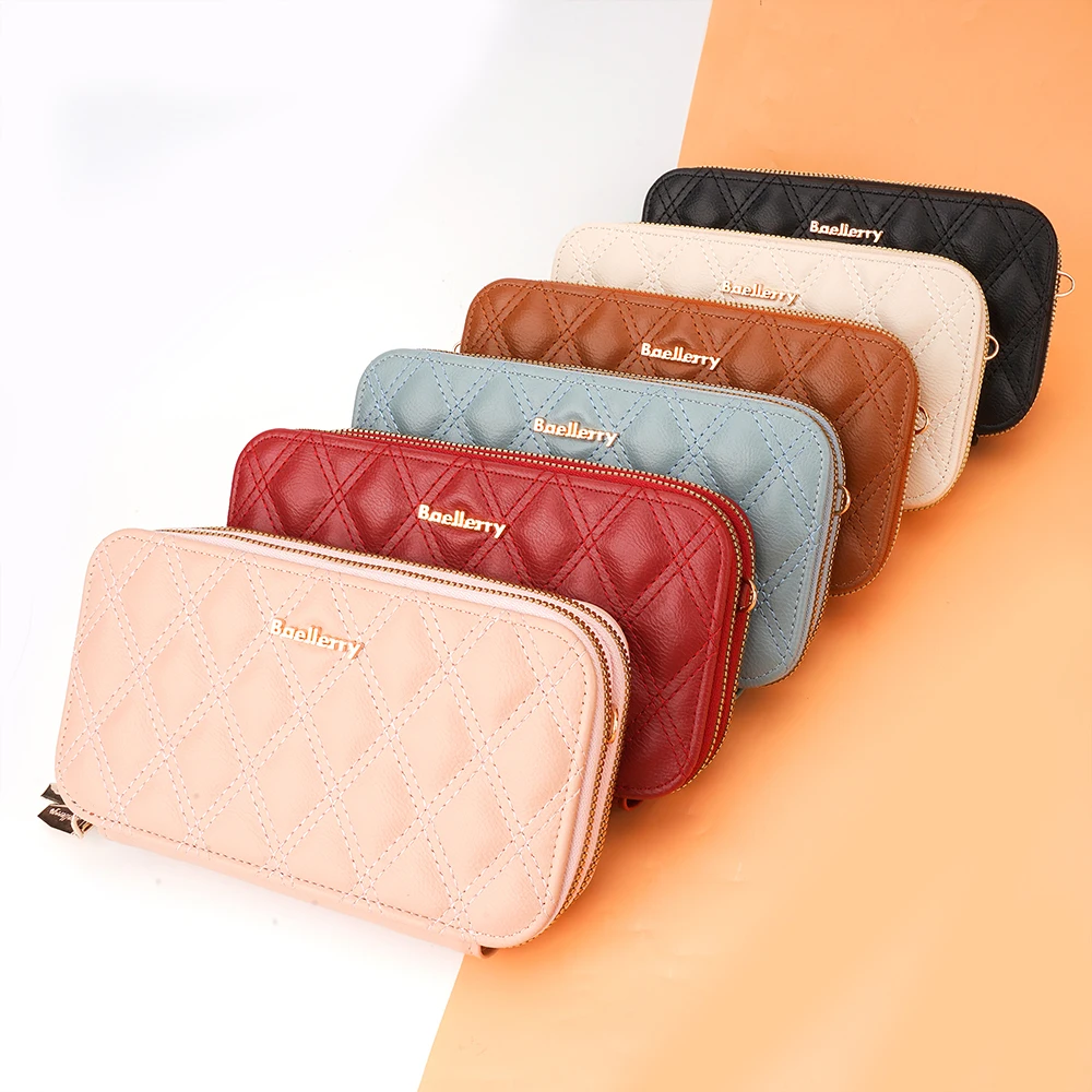 Mini sac à bandoulière en cuir pour femme, sac à main à fermeture éclair pour téléphone portable, porte-cartes, portefeuille pour femme, mode initiée