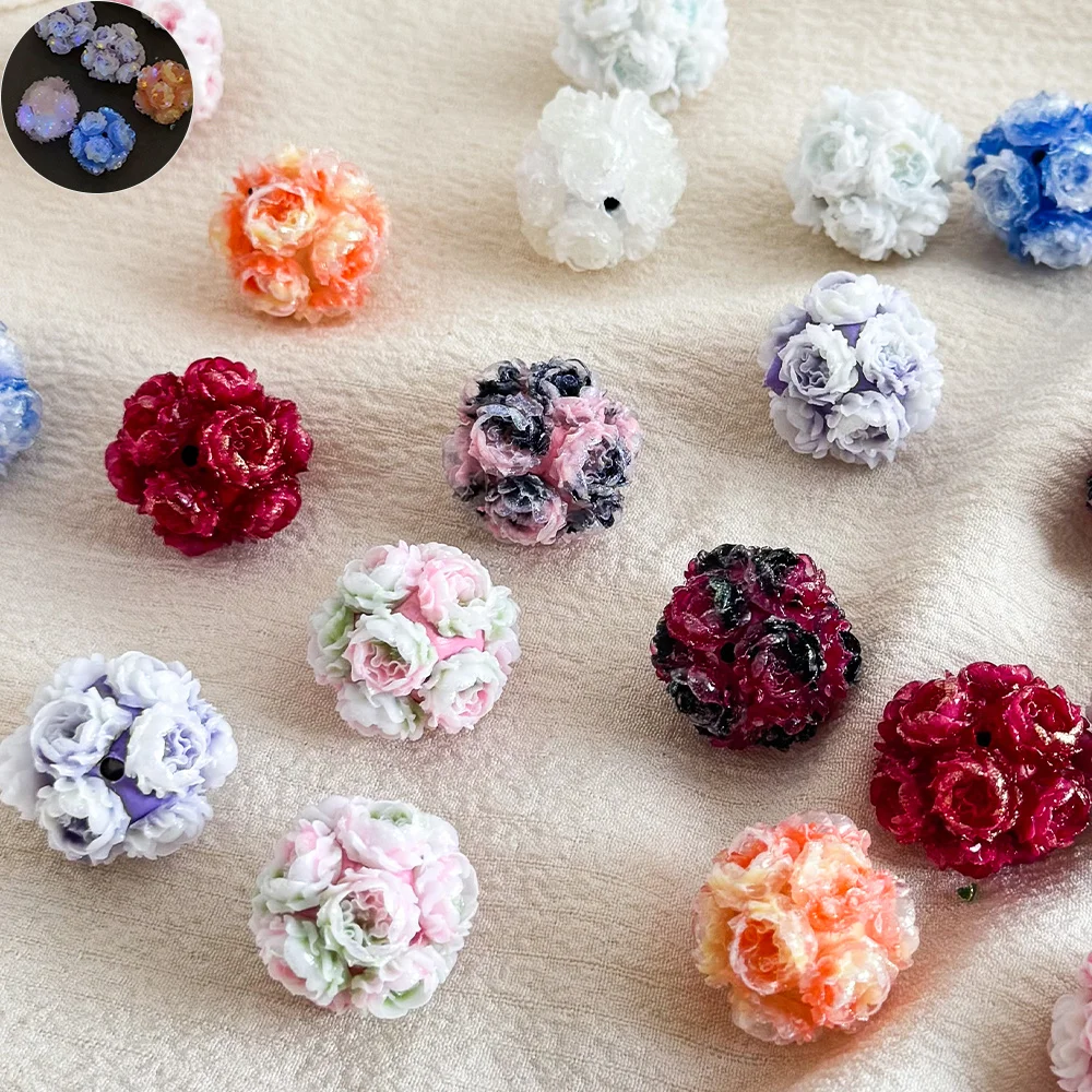 

Cordial Design 20*20MM 50Pcs Luminous Effect/DIY Beads Making/Flower Shape/Hand Made/Jewelry Findings/Resin Flower Bead #19075