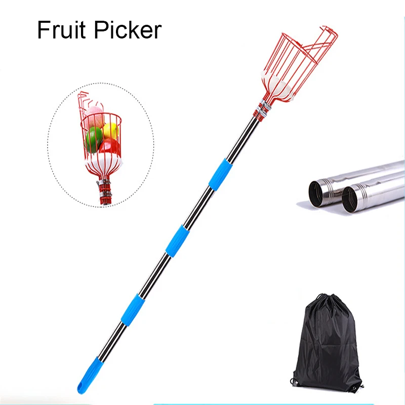 Fruit Collector Fruit Picking Tool Orchard  Apple Peach Picking Garden Tools Picker Walnut Chestnut Fruit Picker