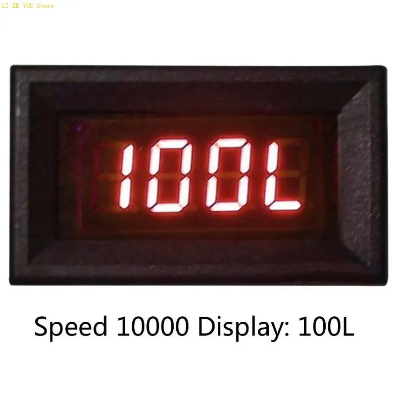 W3JE Professional 2 in 1 LED Tachometer Gauge Digital RPM Voltmeter for Auto Motor Rotating