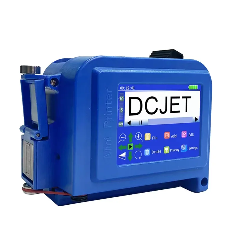 

Mini inkjet printer handheld small automatic coding production date medicine bottle concave and convex surface coding