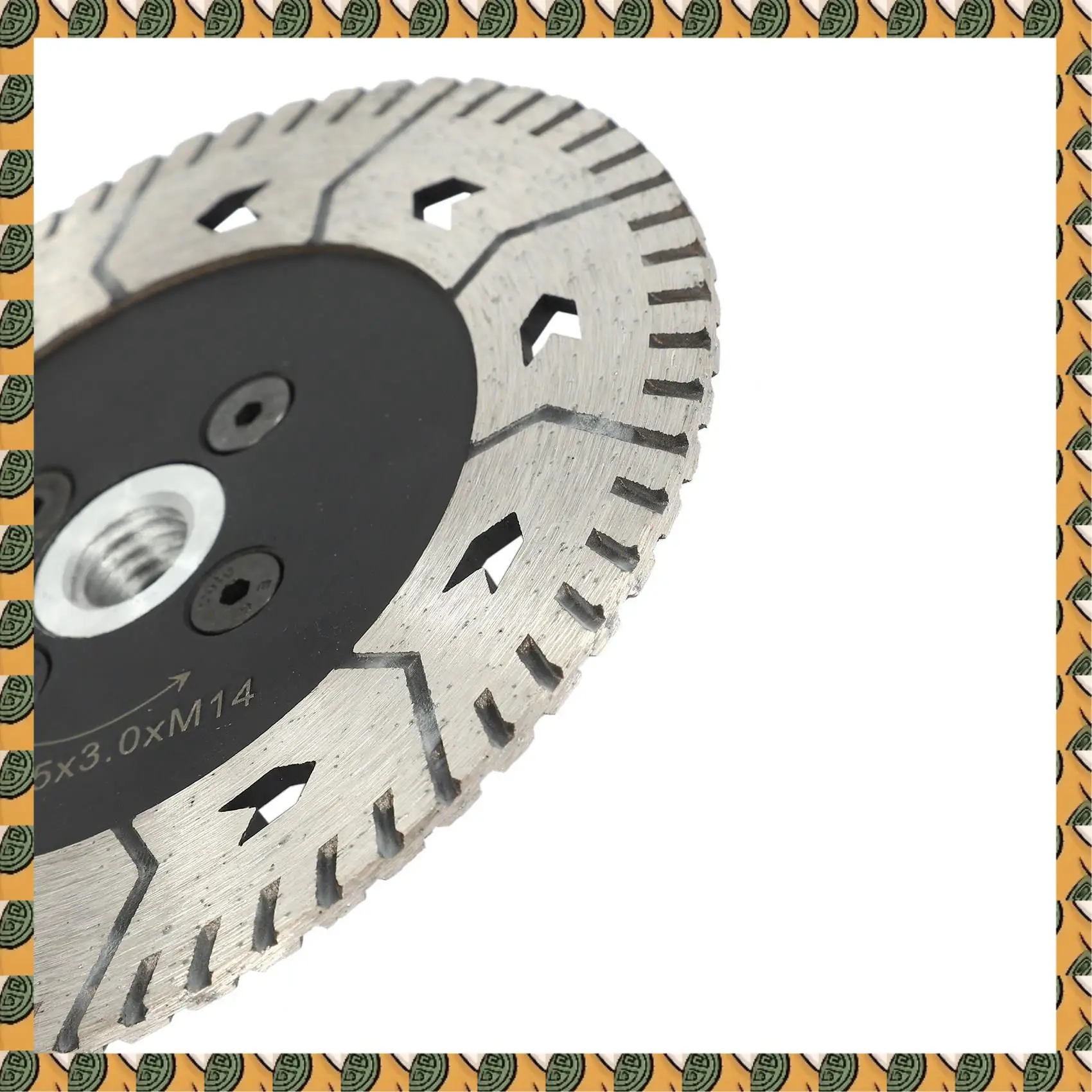 

A77I 5Pcs 125 X 2.8Mm M14 Double-Sided Diamond Saw Blade Grinding Slice Sharp Type With Flange