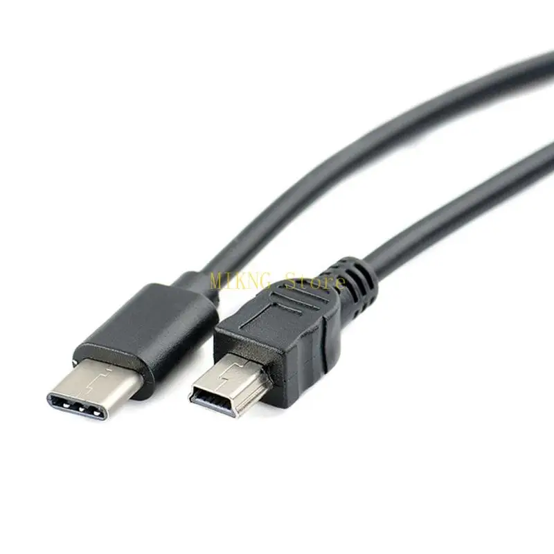 30cm Black Type C to Mini USB Camera OTG Copy Conversion Cable Indispensable Type C to Mini USB Adapter best sale