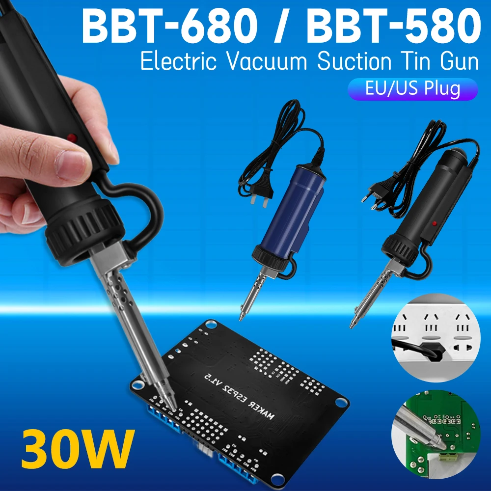 

Новая машина для распайки, оловянная присоска, автоматический электрический припой с 3 всасывающими насадками, портативный вакуумный паяльник ADT03, насос для удаления