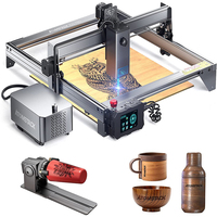 ATOMSTACK X20 Pro A20 S20 130W Laser Engraver 20W Output Cutter DIY Engraving Machine With R1 Chuck Roller Rotary For Rings Cups