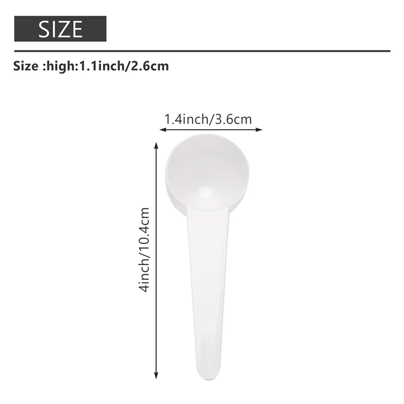 Coffee Scoops/Tablespoon Plastic Measuring Spoons (20-Piece) Perfect For Kitchen & Pantry Storage