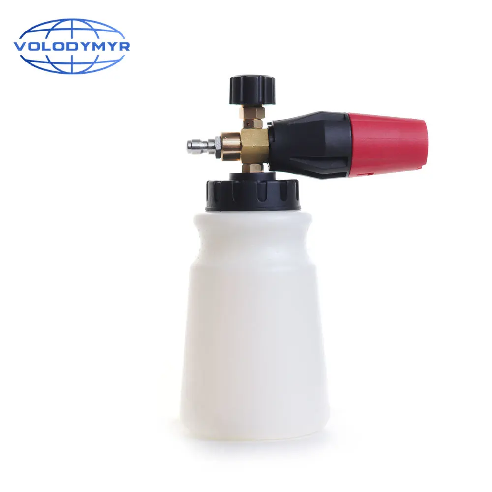 

Volodymyr Car Wash Snow Foam Lance Nozzle Cannon Generator High Pressure Washer Soap Foamer with Quick Connector for Karcher