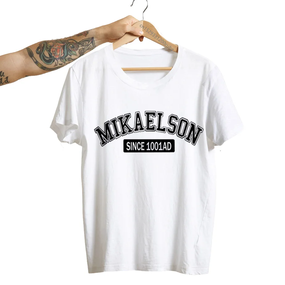 MIKAELSON SINCE 1001AD Printed T-shirts Women Short Sleeve Casual T Shirt Harajuku Fashion Top Tee