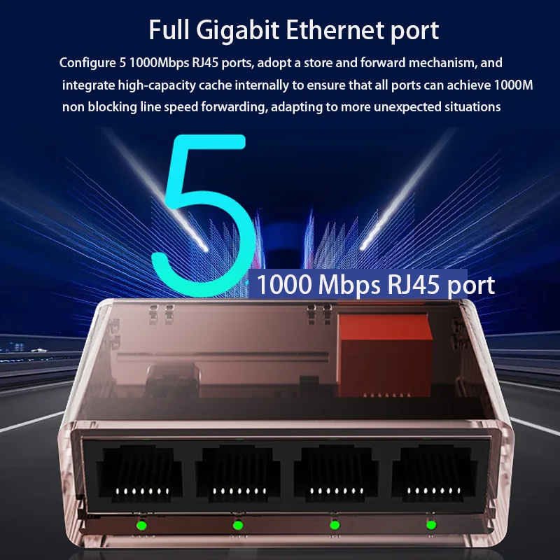 ドックステーション インターネット スプリッタ 1000M RJ45 イーサネット スイッチ ギガビット ネットワーク ケーブル スプリッタ アダプタ ネットワーク スイッチ RJ45 コンバータ