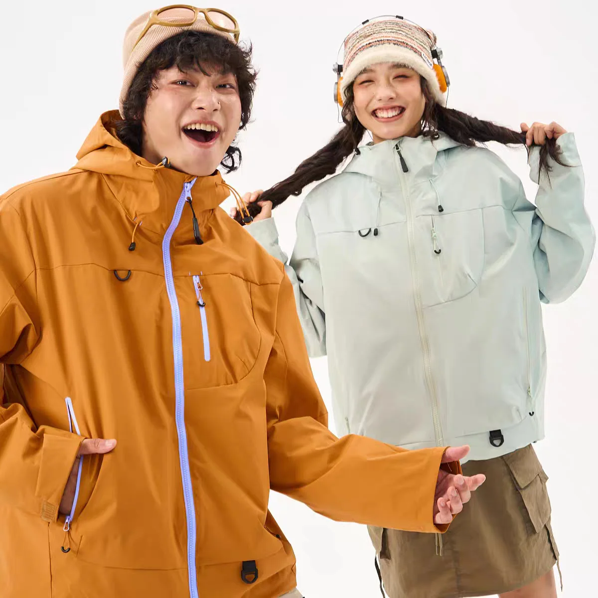 

Bomber Jackets Womens Jacket Collared Autumn Suede Color-Splicing Panelled Drawstring Cleanfit Modern Urban Adjustable Elastic