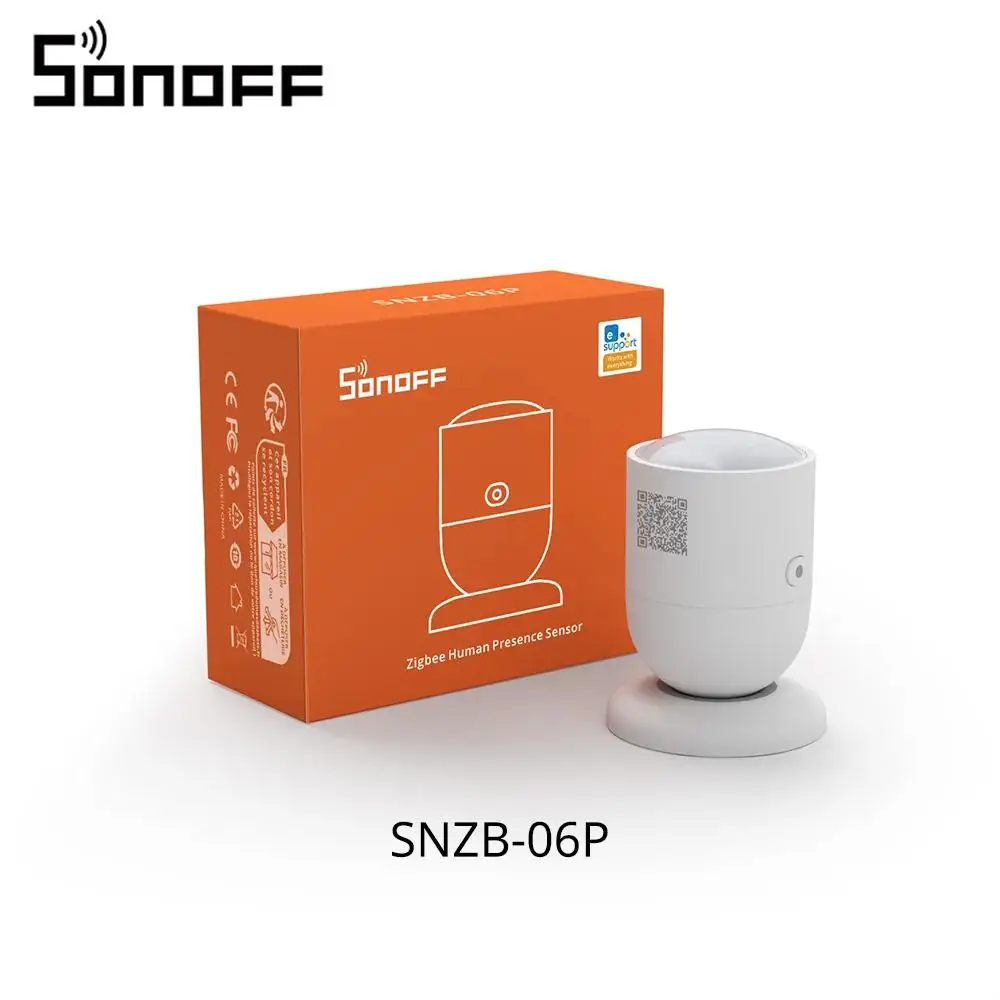 Imagem -06 - Sonoff-zigbee Sensor de Pressão Humana Snzb06p Detecção de Presença Light Sensing Smart Home Automation para o Google Alexa Alice