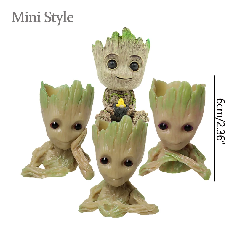 Woondecoratie Ambachten Miniatuur Model Kantoor Desktop Display Cartoon Groot Beeldjes Handwerk Decor Boom Man Ornament 5CM