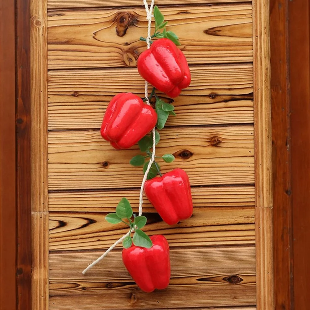 Red Pepper Onion Garlic Kitchen Decoration Simulation Food Artificial Vegetables Photography Props Fake Vegetables