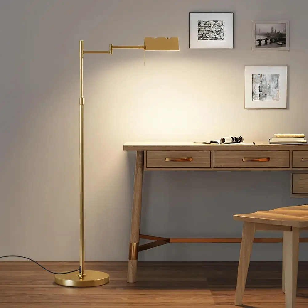 

Reading Office Floor Lamp 12W Dimmable LED Metal Lamp 360° Swing Arm 3 Color Temperature Adjustable for Bedroom Living Room