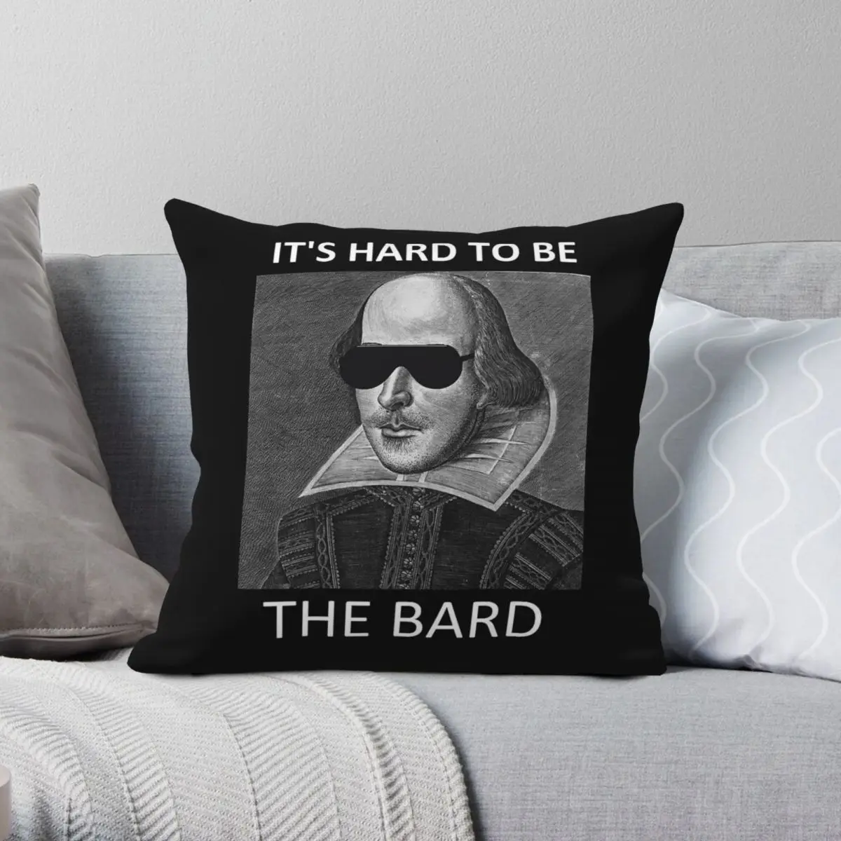 Christian Borle Shakespeare Square Pillowcase Polyester Linen Velvet Creative Zip Decorative Pillow Case Bed Cushion Case