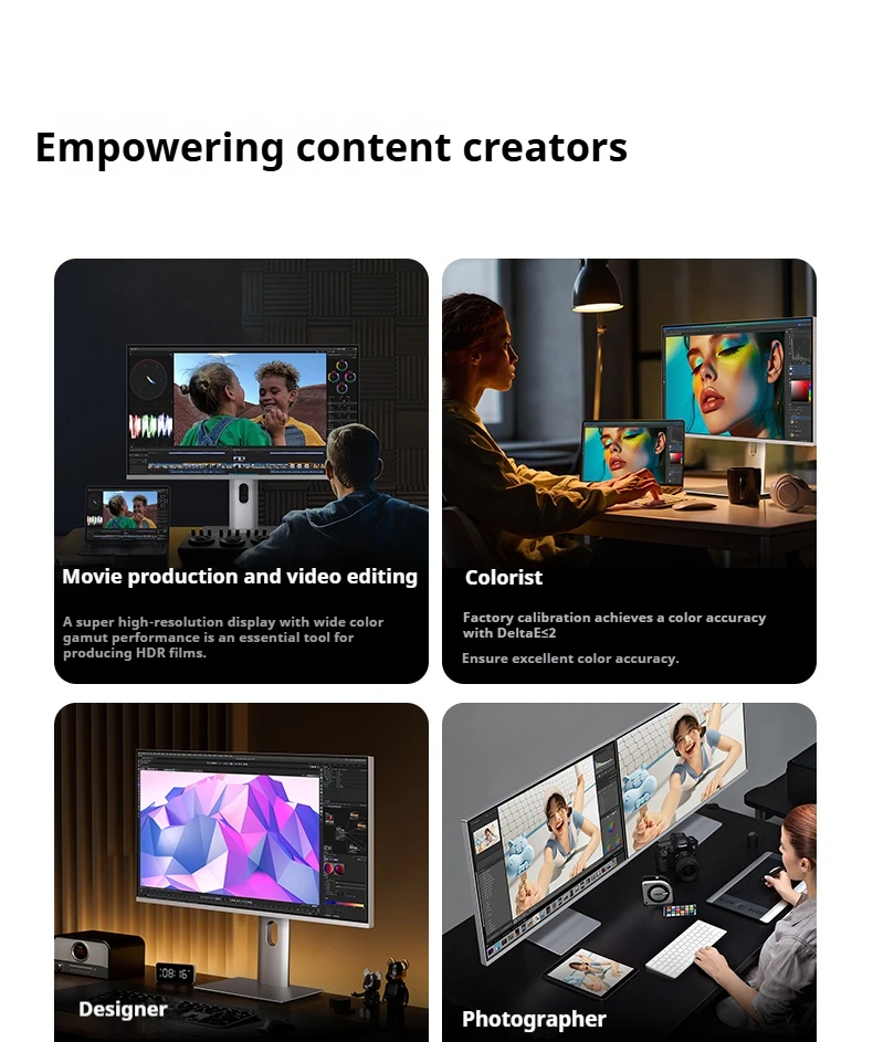 27-inch 4K-monitor 180 Hz (1K bij 360 Hz), 96% DCI-P3, computerscherm, in hoogte verstelbaar, behuizing van gelegeerd metaal