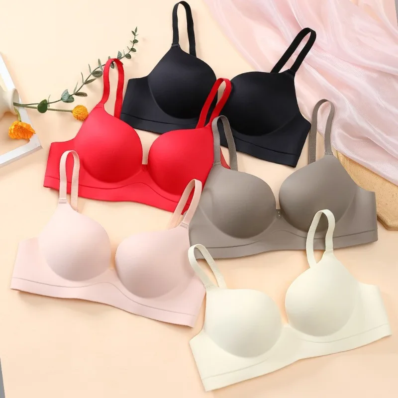 1pc sexy push up sutiã profundo u copo roupa interior para mulheres bralette sem fio sem costas mergulho íntimo lingerie feminina bralette sutiãs