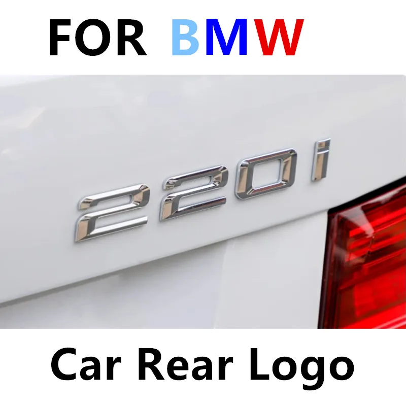 

Car Tail Marker Trunk Decorative Stickers alphanumeric Badge Logo ABS material For BMW For BMW 2 series 220i 225i