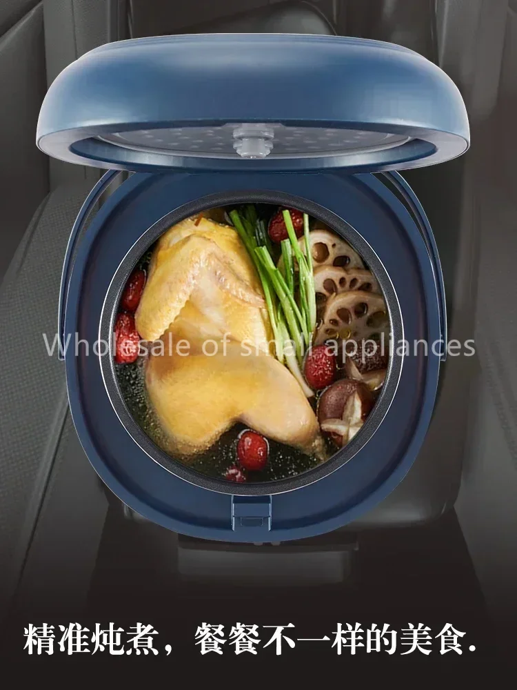 12V 24V Car Rice Cooker, Smart Portable Electric Cooking Pot, Universal for Truck & Car, Outdoor Self-driving Tour Home Use