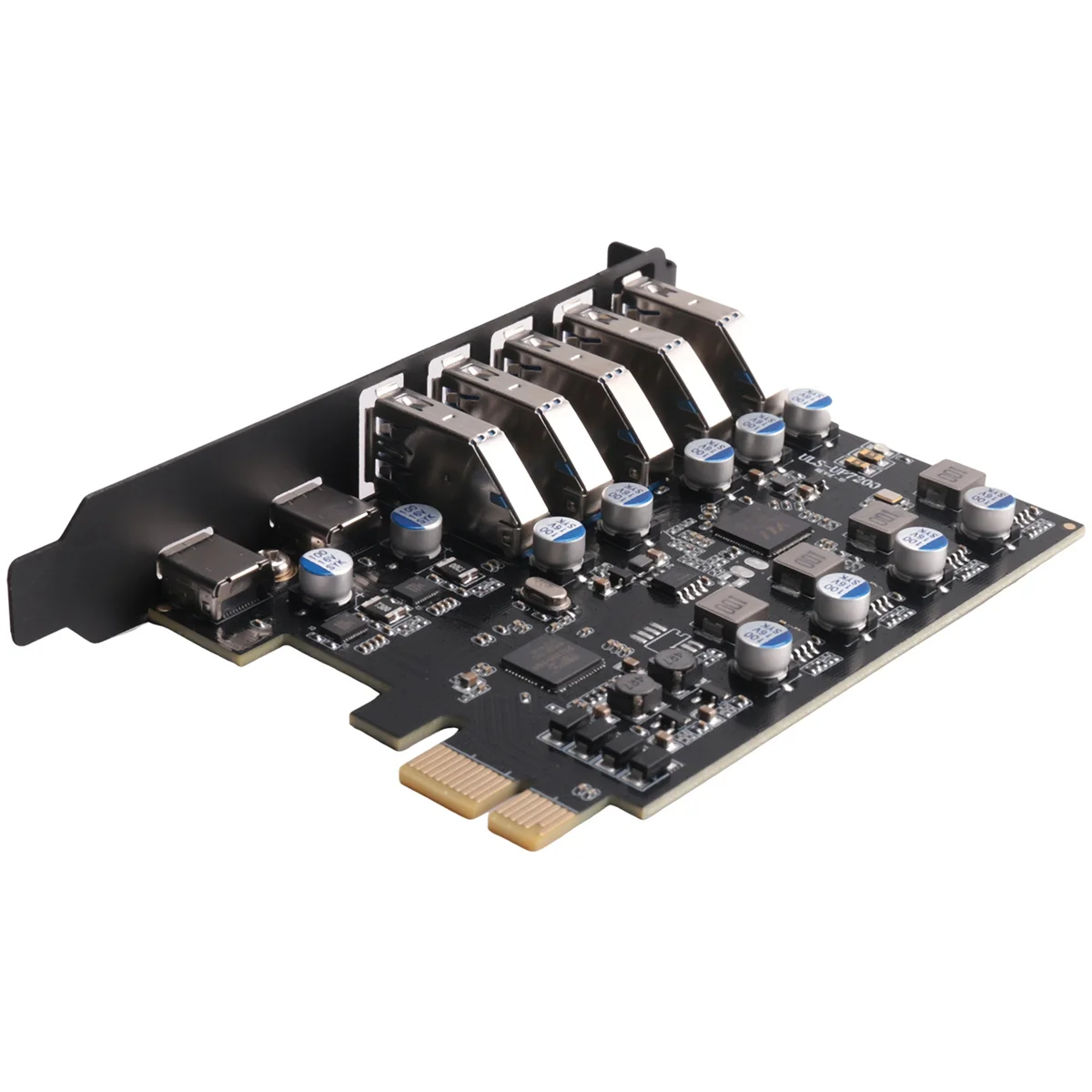 

PCI-E to USB 3.0 7-Port Expansion Card, PCI Express USB 3.2 Add in Card, Internal USB3 Hub Converter for Desktop PC