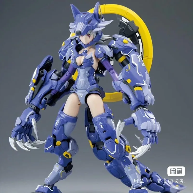 E-Model Atk.G Fenrir Anime Suit Girl Action Figurepvc Action Character Series Assembled Model  Statue Gift