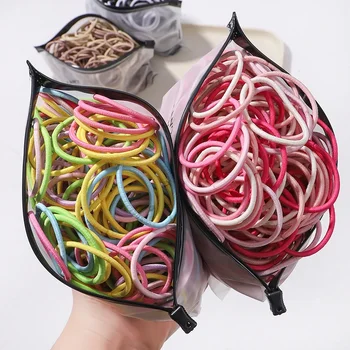 30/50Pcs Grundlegende Elastische Gummiband Haarband für Mädchen Langlebig Haar Ring Gebunden Hohe Zifferblatt Pferdeschwanz Frauen headwear Großhandel