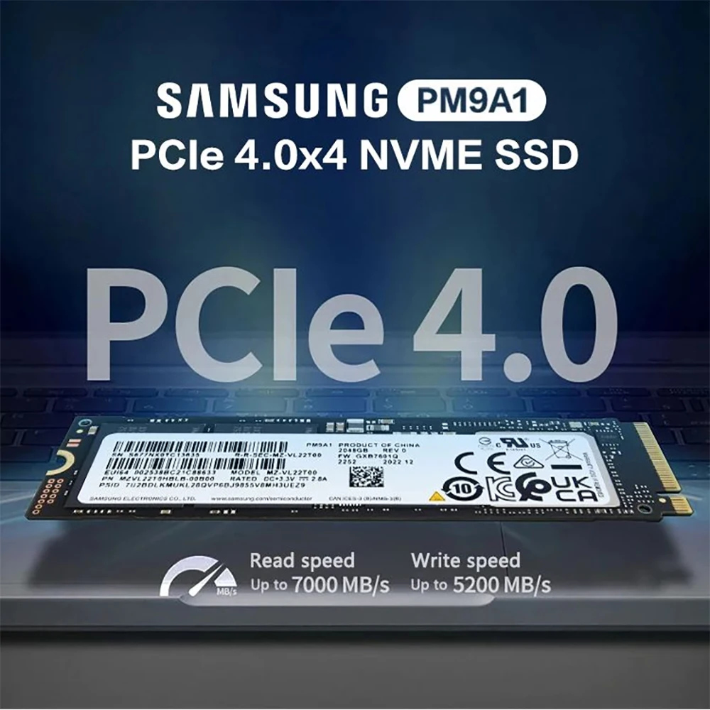 OEM SAMSUNG PM9A1 SSD PCIe Gen 4.0x4 NVMe Solid State Drive 256GB 512GB 1024GB M.2 2280 Internal SSD For Desktop Laptop