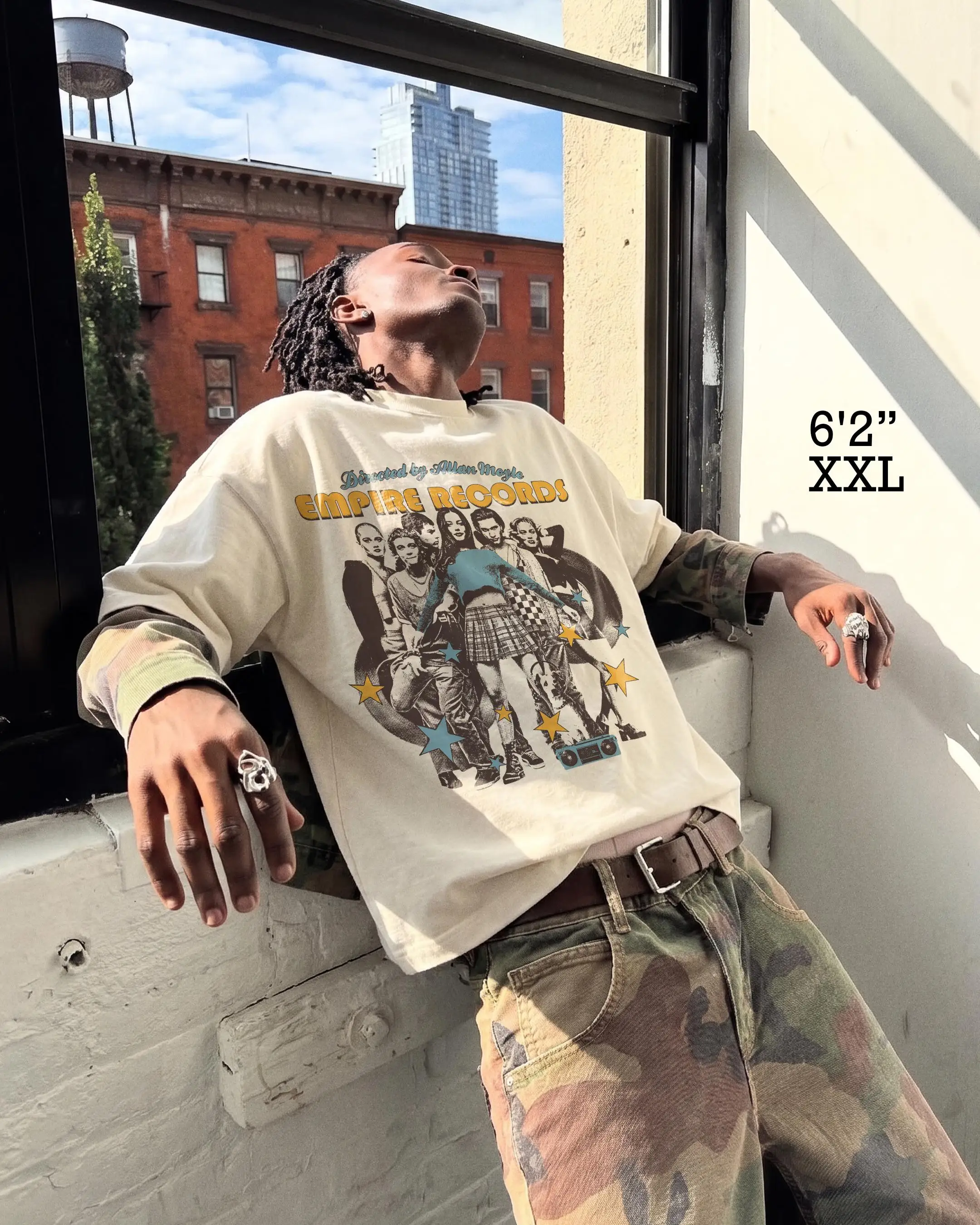 Empire Records | Movie T-Shirt | Flim T-Shirt | Heavyweight Oversized | Drop Shoulder Streetwear Tee | Vintage Style