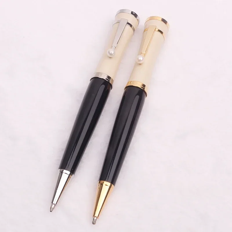 Luxury Greta Garbo Mb Ballpoint RollerBall Fountain Pen Edition Thank You Stationery Office Stationery with Pearl Clip