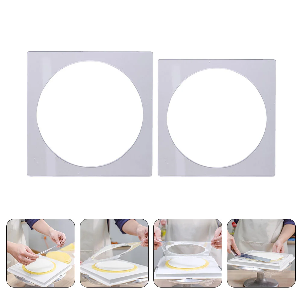 3 buah mille-cetakan kue berdiri dengan Dome Pancake Manual krim Scraping piring Pastry papan Baking Kit alat